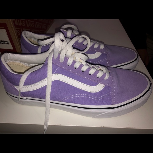 lavender vans old skool